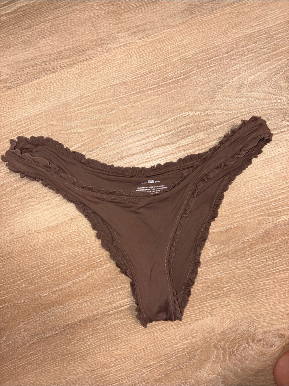 Toast Swim Frill Bikini Bottoms EUC